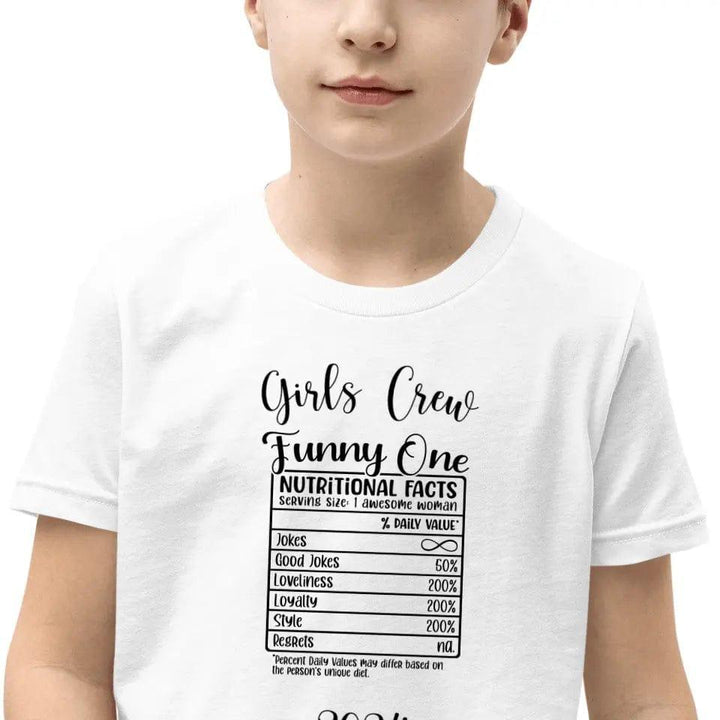 Custom Girl Trip Personality Nutrition Facts T-Shirt - ART-TSH061 - ARTFULANE