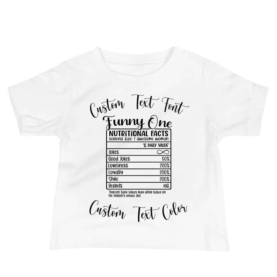 Custom Girl Trip Personality Nutrition Facts T-Shirt - ART-TSH061 - ARTFULANE