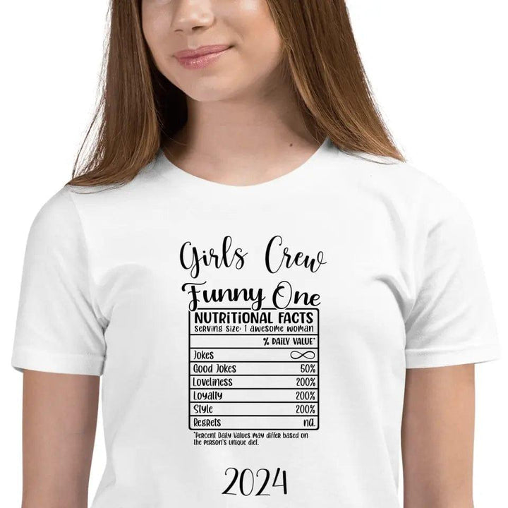 Custom Girl Trip Personality Nutrition Facts T-Shirt - ART-TSH061 - ARTFULANE