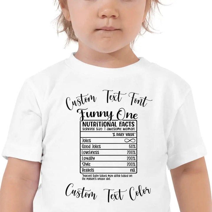 Custom Girl Trip Personality Nutrition Facts T-Shirt - ART-TSH061 - ARTFULANE