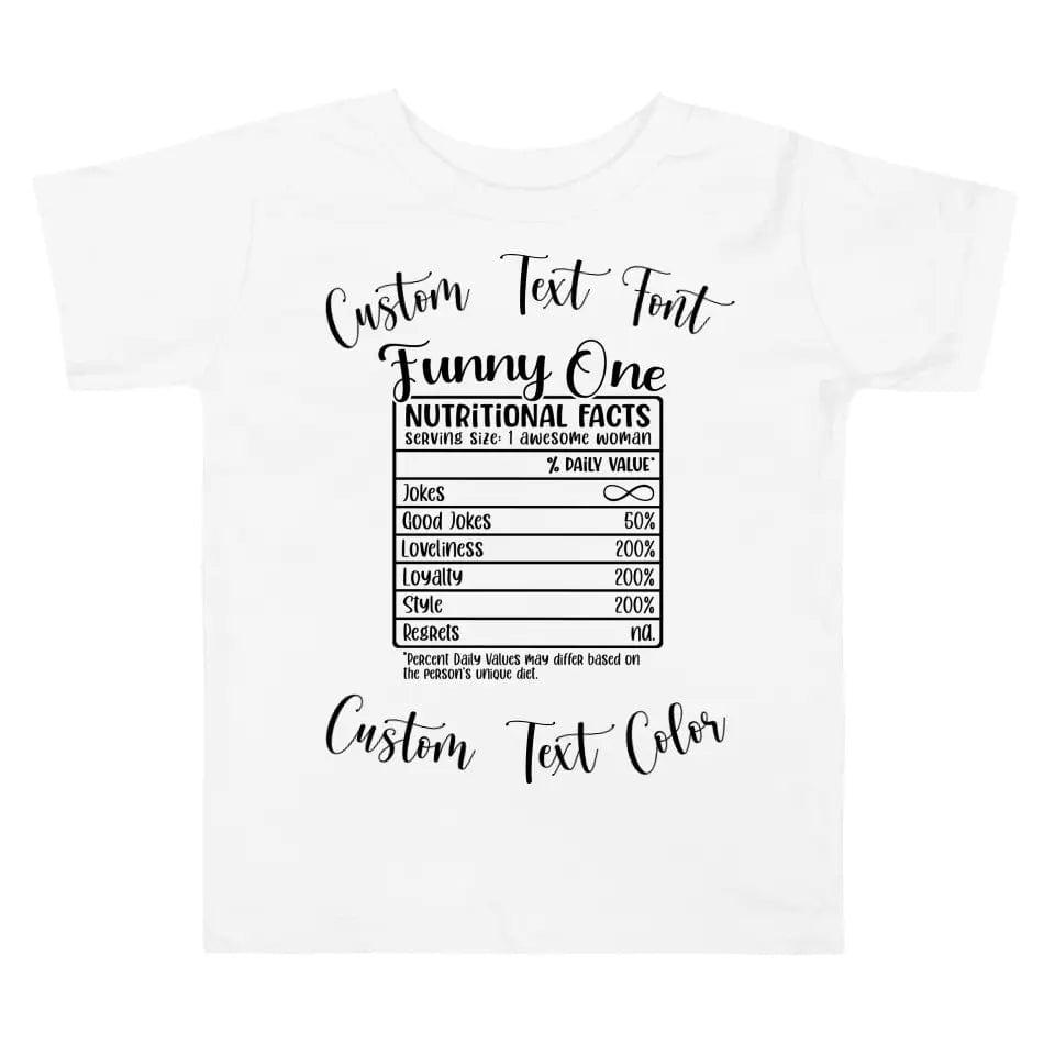 Custom Girl Trip Personality Nutrition Facts T-Shirt - ART-TSH061 - ARTFULANE