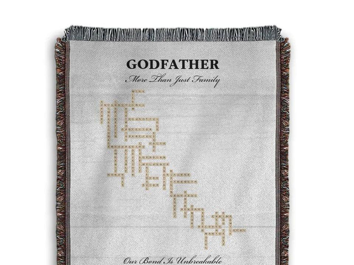 Custom Godfather Word Tile Blanket - ARTFULANE