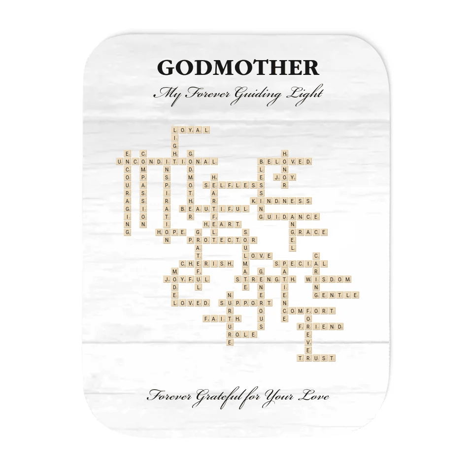 Custom Godmother Word Tile Blanke - ARTFULANE