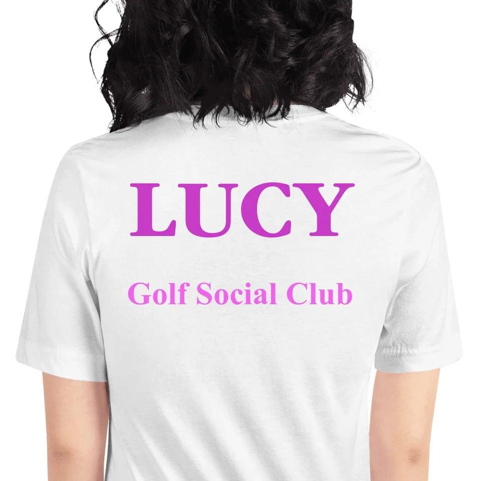 Custom Golf Lady Icon Font T-Shirt - ART-TSH095 - ARTFULANE