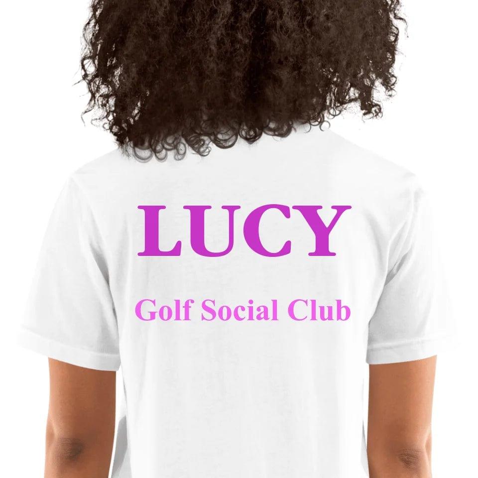 Custom Golf Lady Icon Font T-Shirt - ART-TSH095 - ARTFULANE