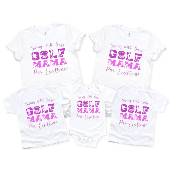 Custom Golf Lady Icon Font T-Shirt - ART-TSH095 - ARTFULANE