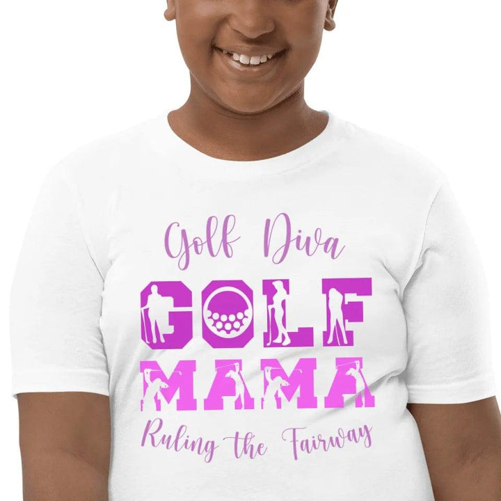 Custom Golf Lady Icon Font T-Shirt - ART-TSH095 - ARTFULANE