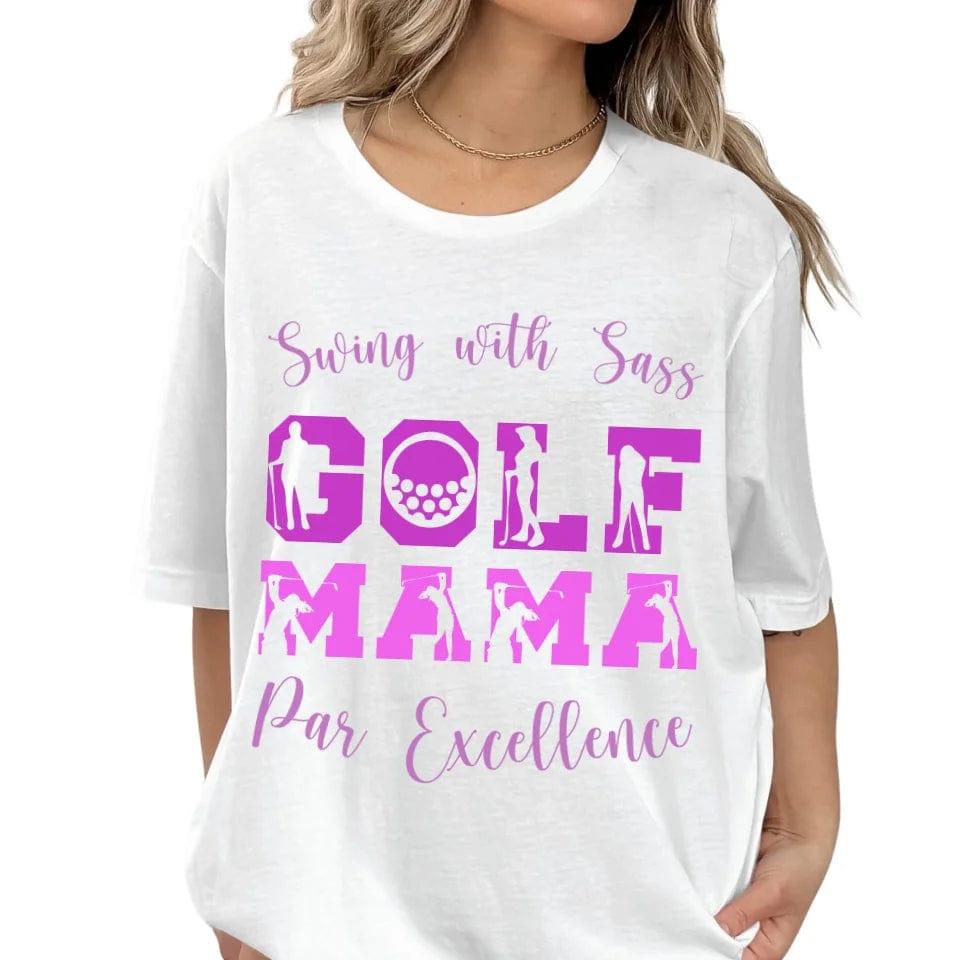 Custom Golf Lady Icon Font T-Shirt - ART-TSH095 - ARTFULANE