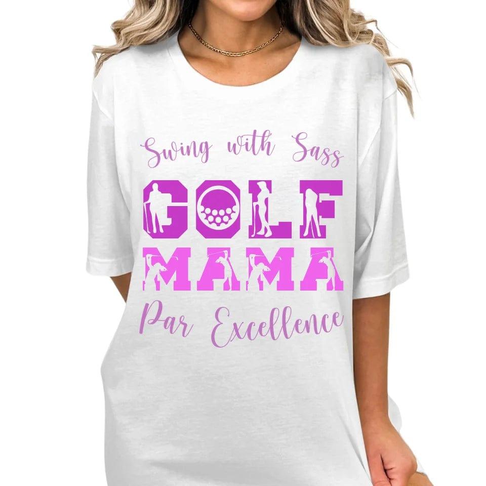 Custom Golf Lady Icon Font T-Shirt - ART-TSH095 - ARTFULANE