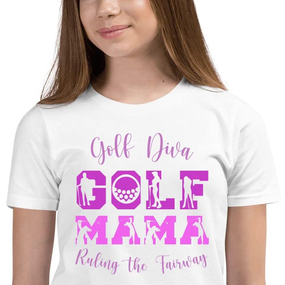 Custom Golf Lady Icon Font T-Shirt - ART-TSH095 - ARTFULANE