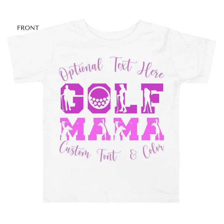 Custom Golf Lady Icon Font T-Shirt - ART-TSH095 - ARTFULANE