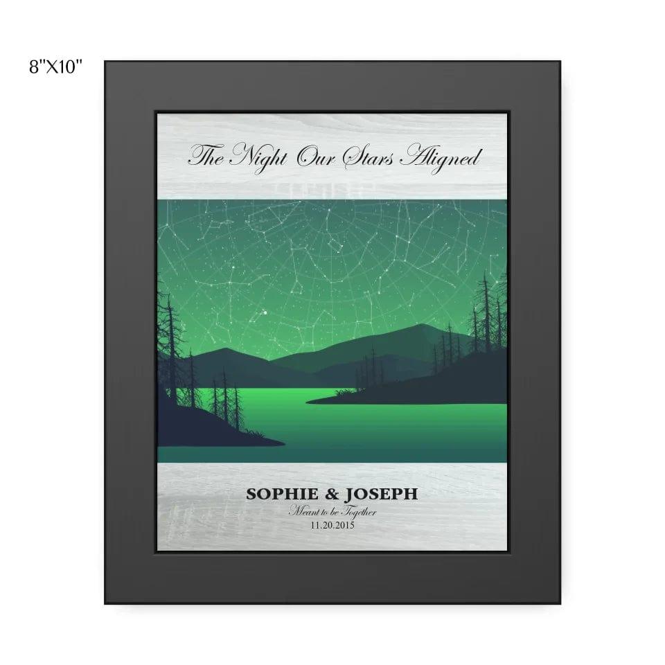 Custom Green River Landscape Star Map - ARTFULANE