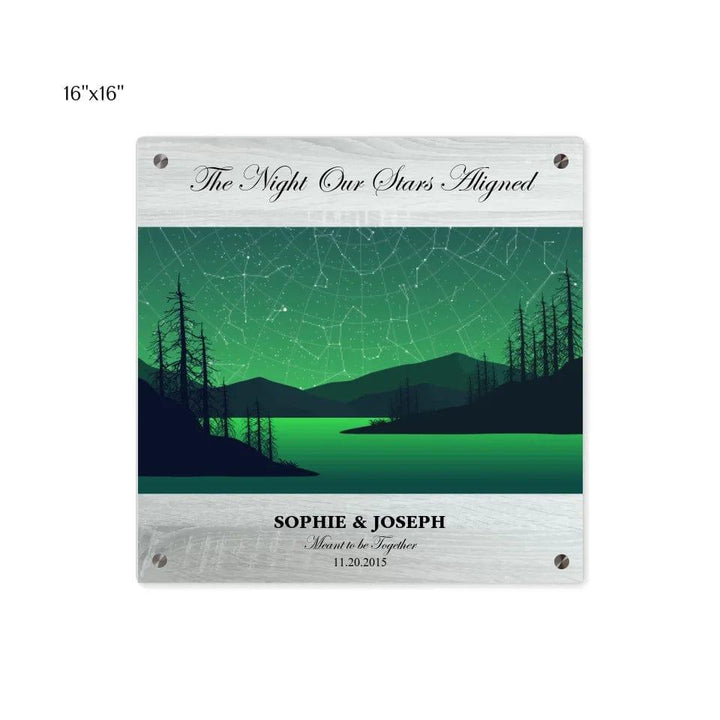 Custom Green River Landscape Star Map - ARTFULANE