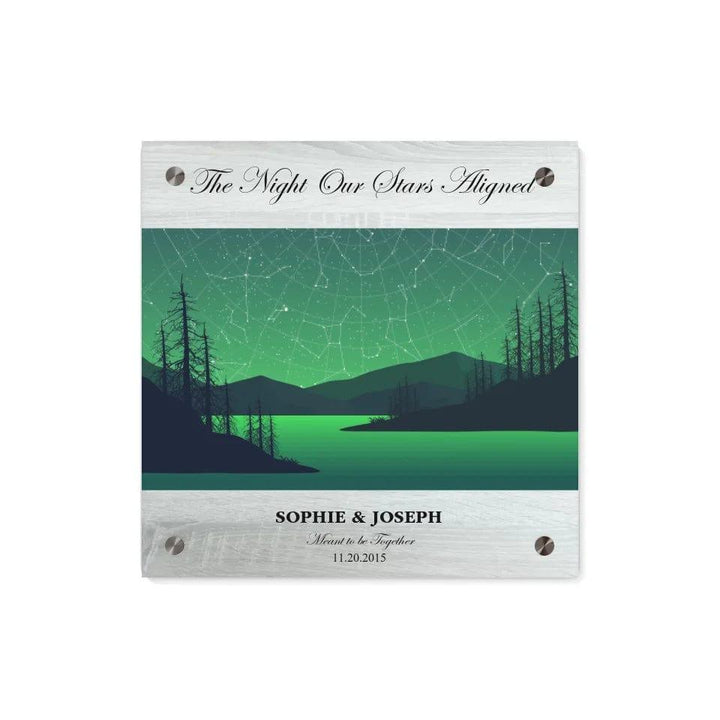 Custom Green River Landscape Star Map - ARTFULANE