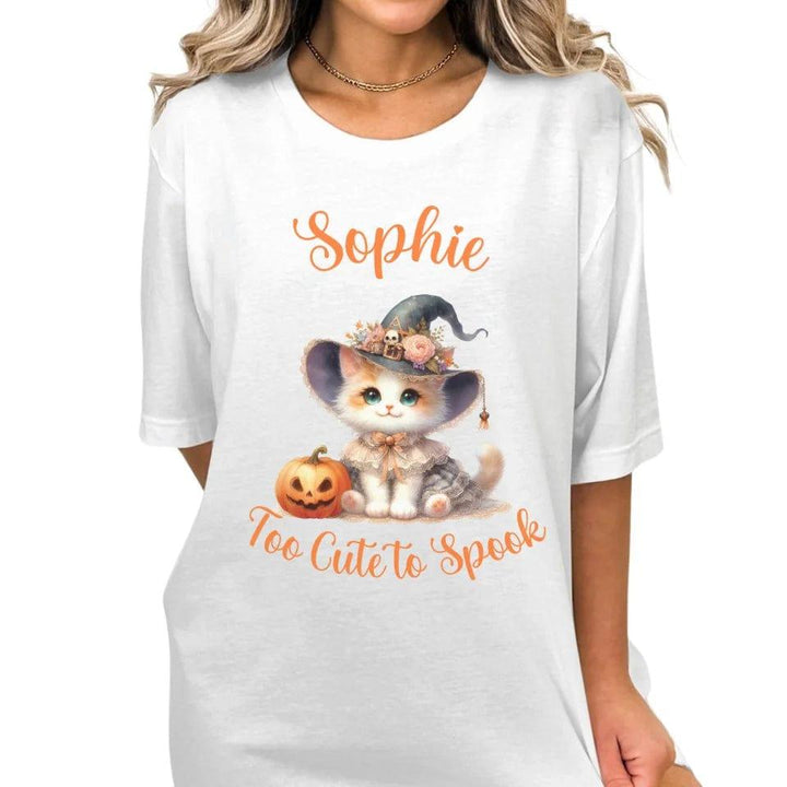 Custom Halloween Witch Cats T-Shirt - ART-TSH131 - ARTFULANE