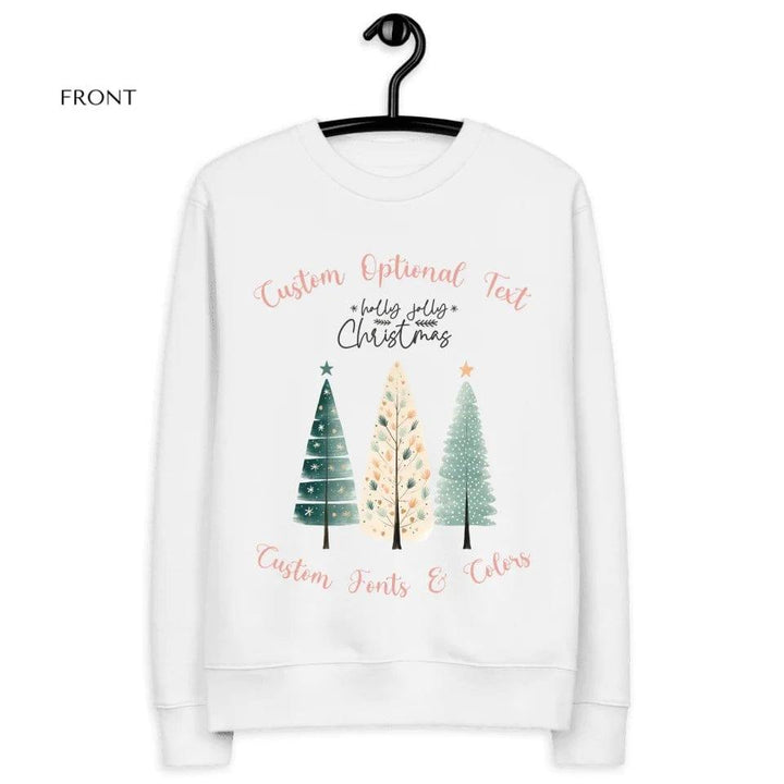 Custom Hand-Drawn Christmas Trees Sweatshirt & Hoodie - ART-SWH223 - ARTFULANE