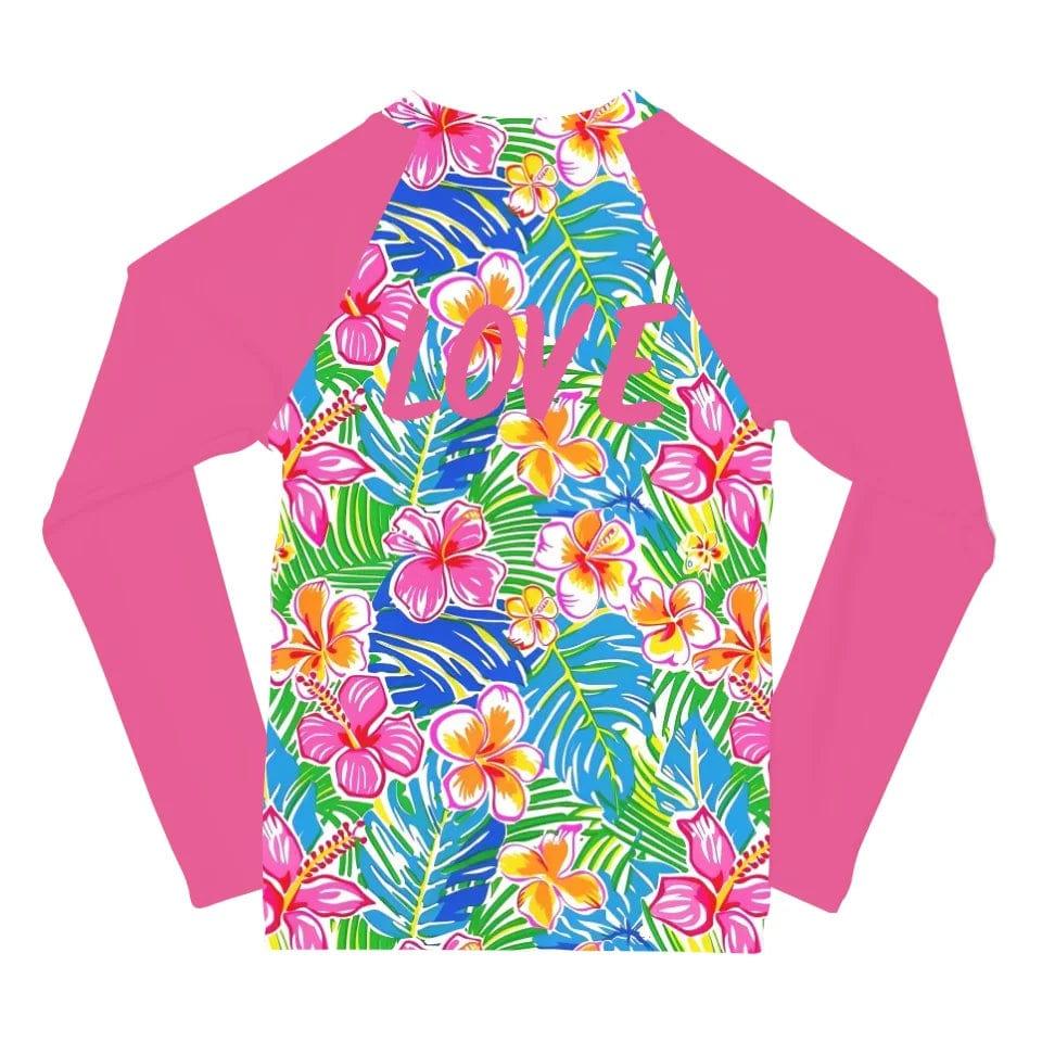 Custom Hawaii Watercolor Rash Guard - ART-RGD323 - ARTFULANE