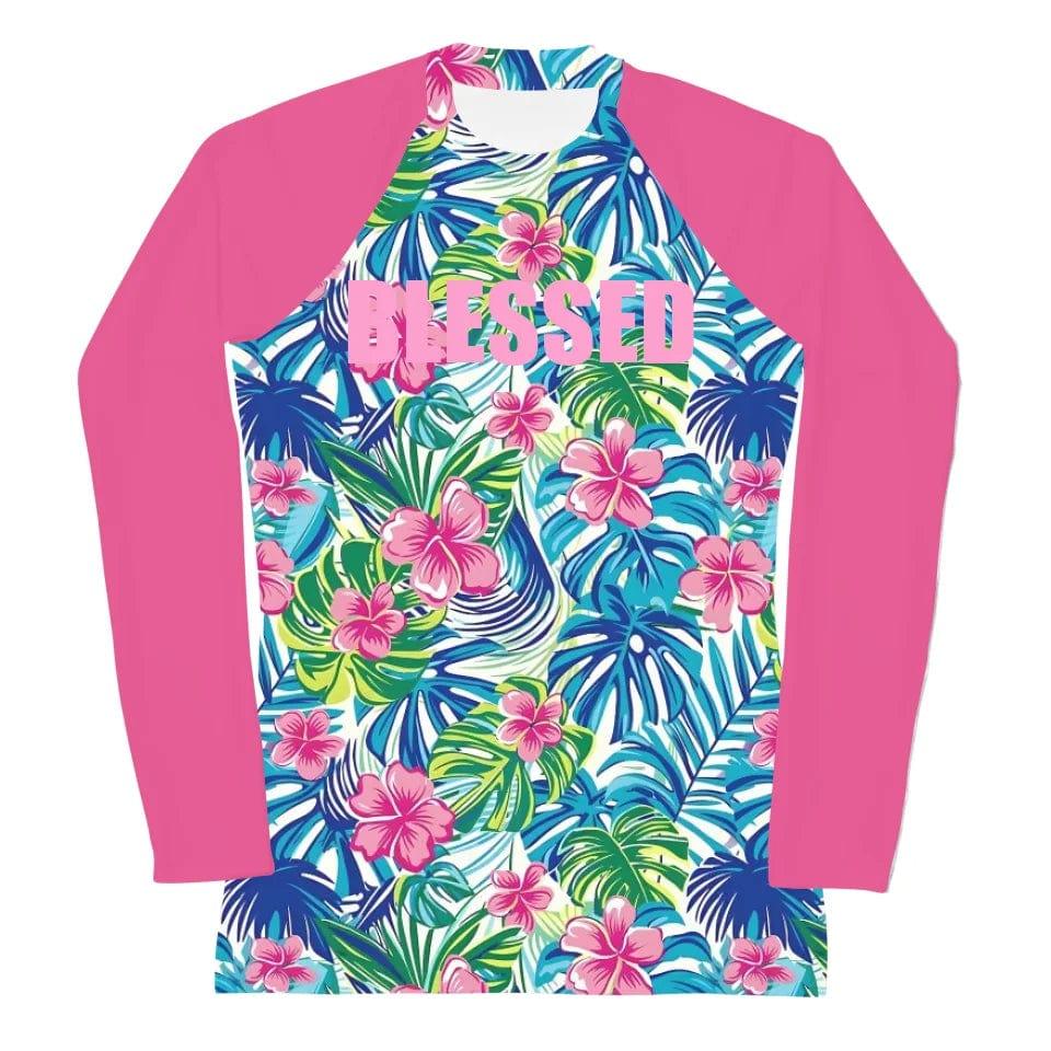 Custom Hawaii Watercolor Rash Guard - ART-RGD323 - ARTFULANE