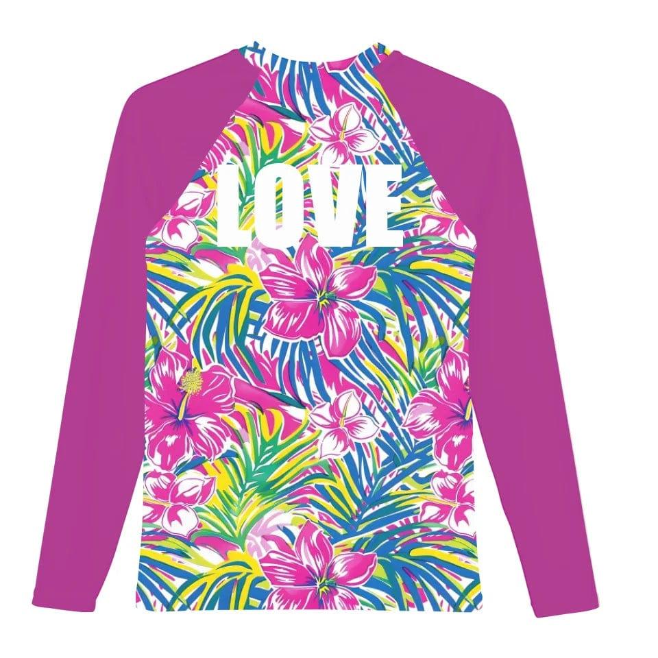 Custom Hawaii Watercolor Rash Guard - ART-RGD323 - ARTFULANE