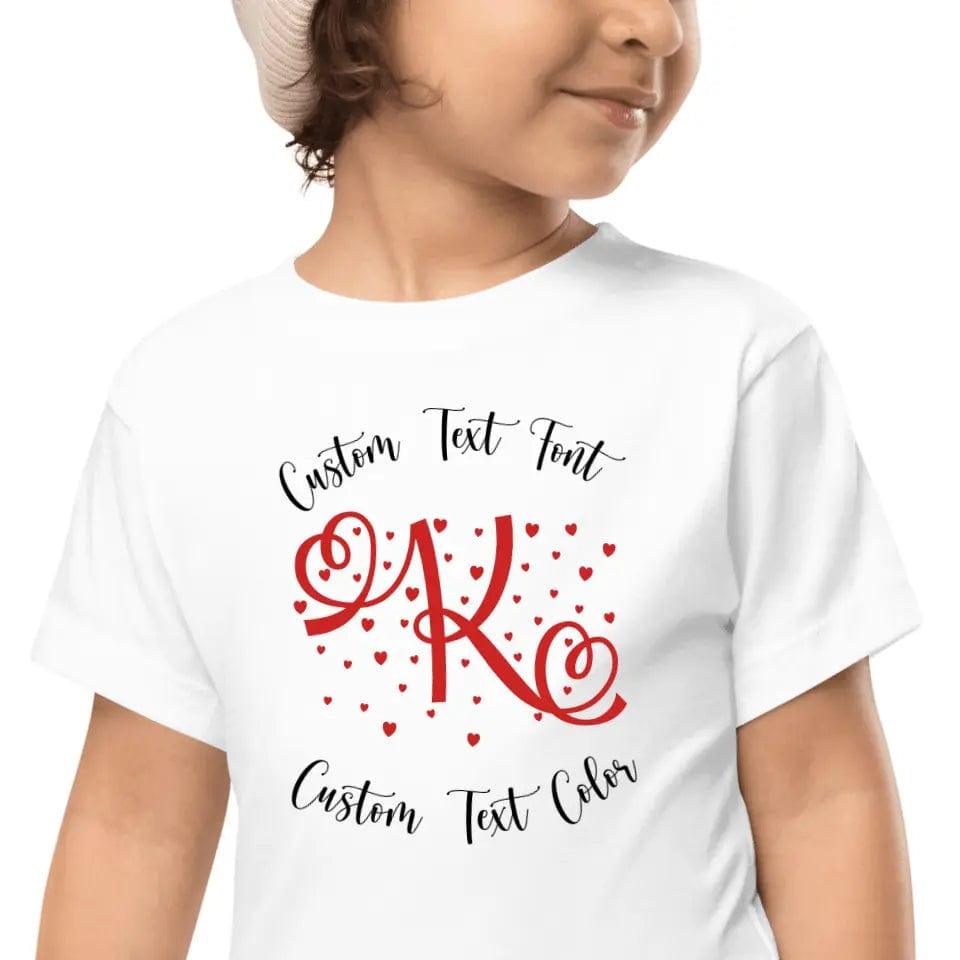 Custom Heart Initial T-Shirt - ART-TSH070 - ARTFULANE