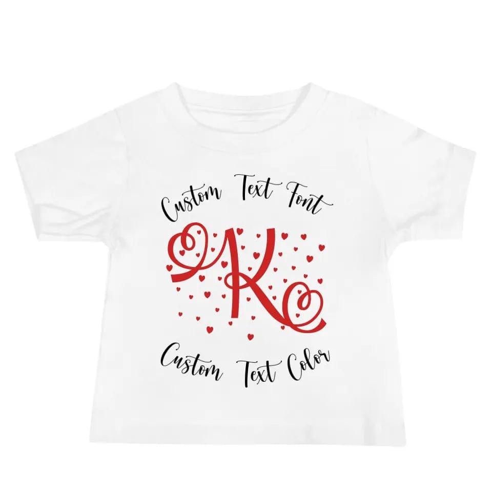 Custom Heart Initial T-Shirt - ART-TSH070 - ARTFULANE