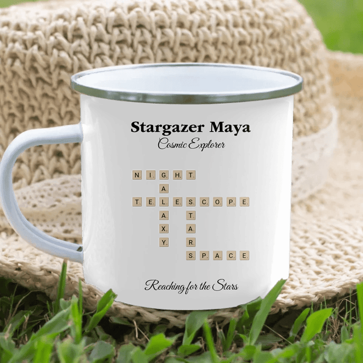 Custom Hobbies Word Tile Mug - ARTFULANE