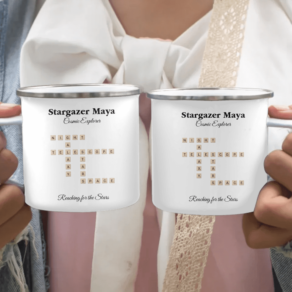 Custom Hobbies Word Tile Mug - ARTFULANE