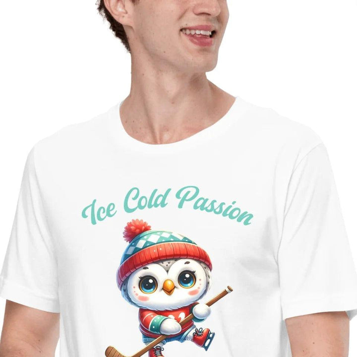 Custom Ice Hockey Cute Animals T-Shirt - ART-TSH097 - ARTFULANE