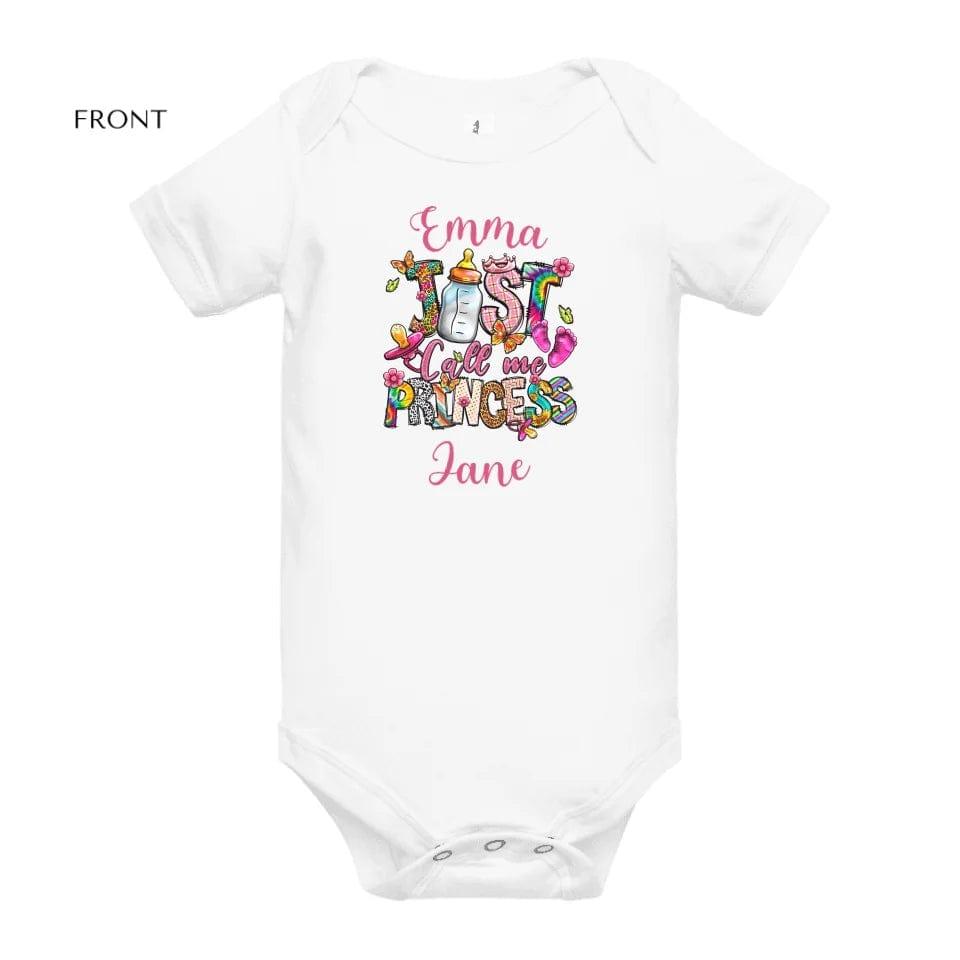 Custom Just Call Me Princess Baby Theme T-Shirt - ART-TSH116 - ARTFULANE