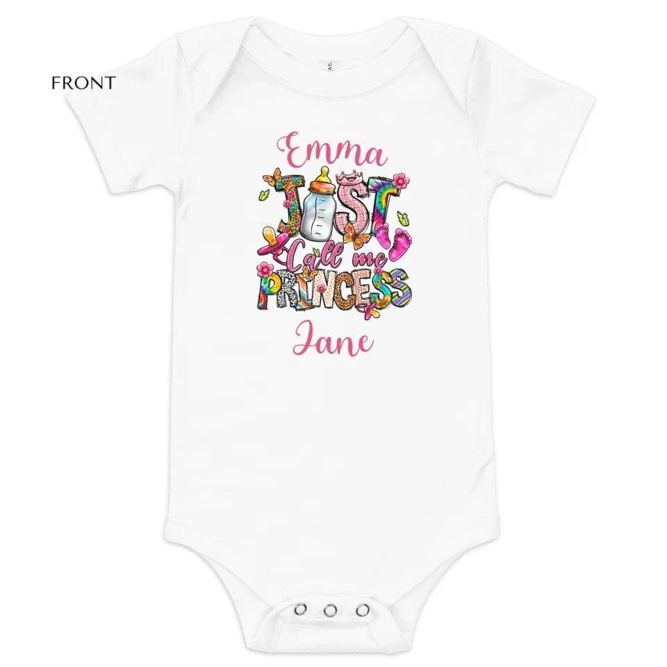 Custom Just Call Me Princess Baby Theme T-Shirt - ART-TSH116 - ARTFULANE