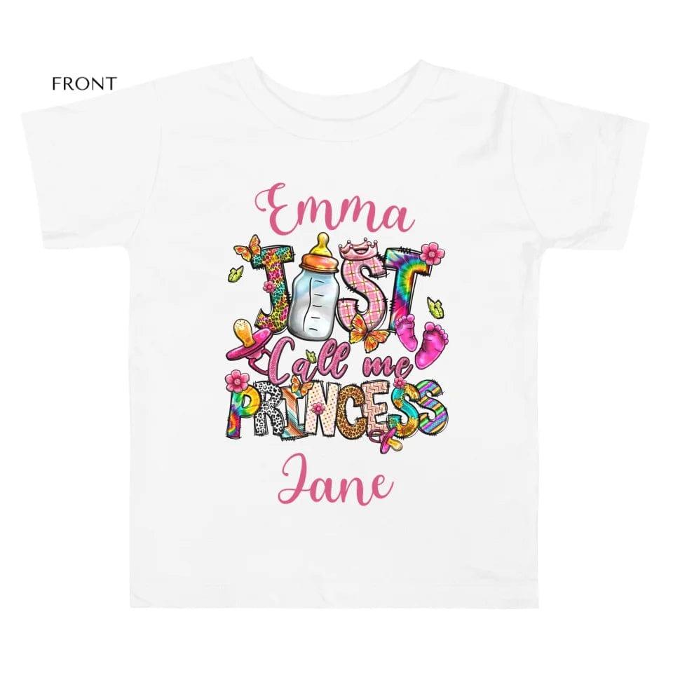 Custom Just Call Me Princess Baby Theme T-Shirt - ART-TSH116 - ARTFULANE