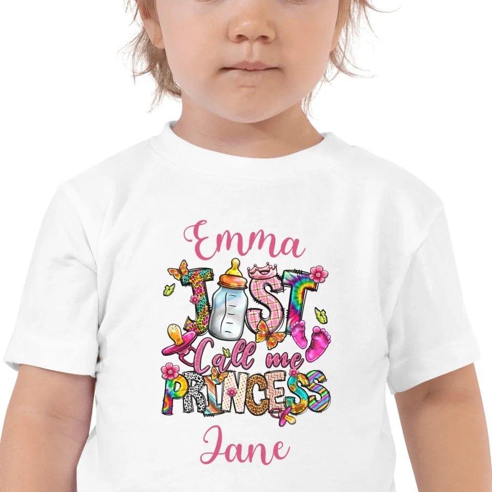 Custom Just Call Me Princess Baby Theme T-Shirt - ART-TSH116 - ARTFULANE