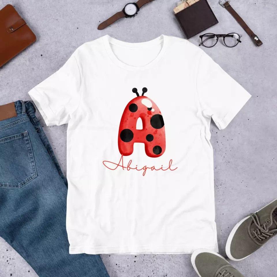 Custom Ladybug Alphabet T-Shirt – ART-TSH006 - ARTFULANE