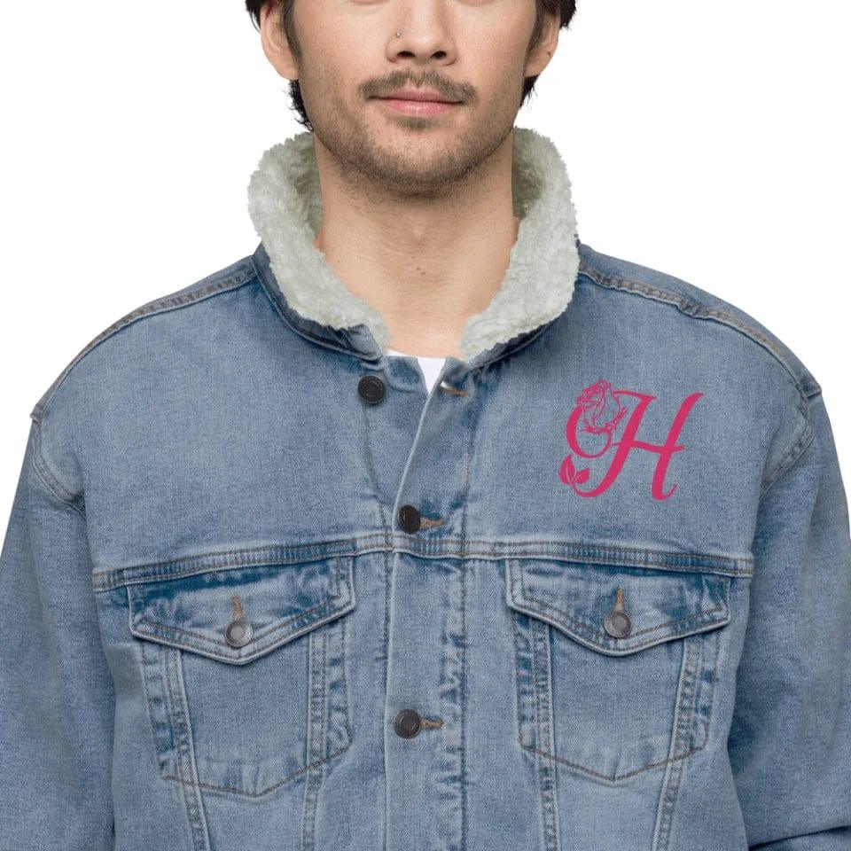 Custom Embroidered Rose Bloom Initial Jacket - ART-JKT272 - ARTFULANE