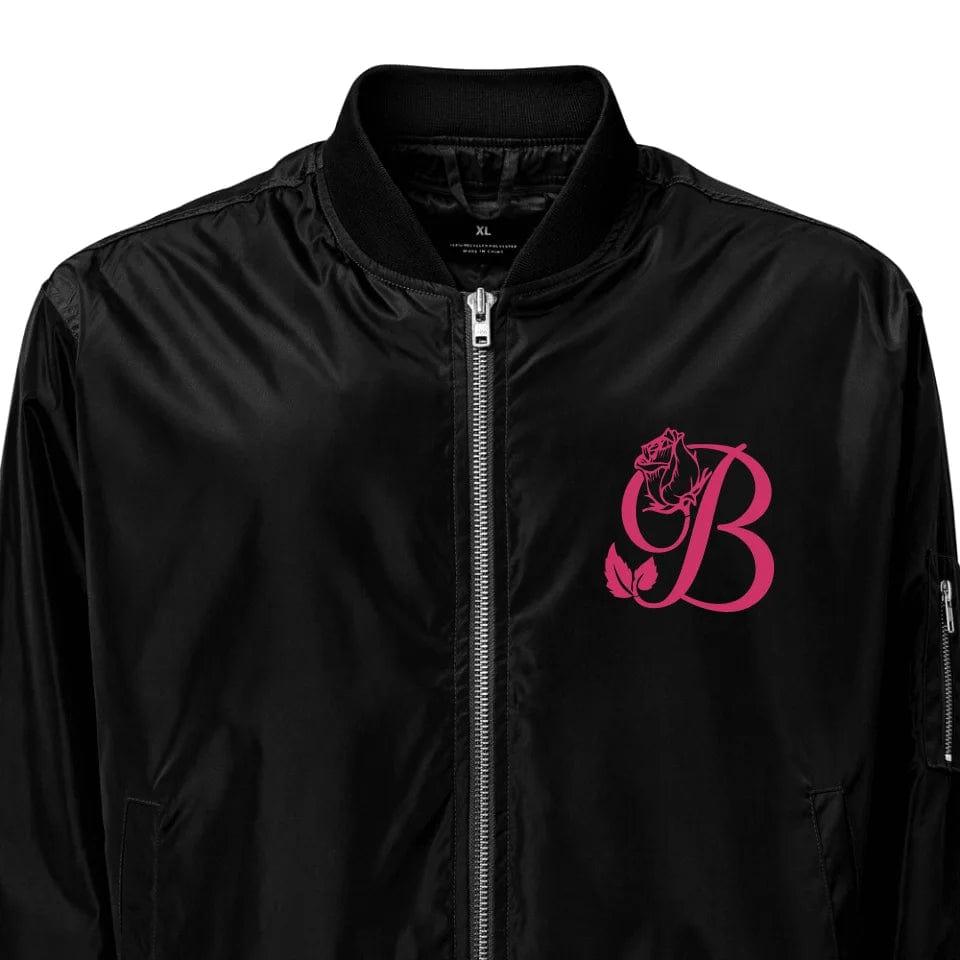 Custom Embroidered Rose Bloom Initial Jacket - ART-JKT272 - ARTFULANE