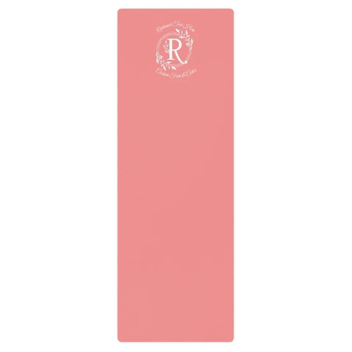 Custom Floral Initial Yoga Mat - ARTFULANE